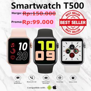 Jual [PROMO] Smartwatch T500 Bluetooth dengan Monitor Detak Jantung / -  Jakarta Timur - Abadi_Cell_ | Tokopedia