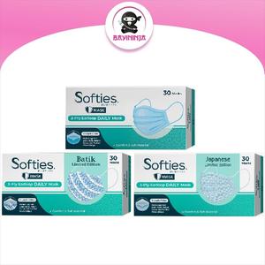 Gambar SOFTIES Daily Mask 3 Ply Earloop Masker Dewasa Box 30 s - Batik dari BAYININJA Tokopedia