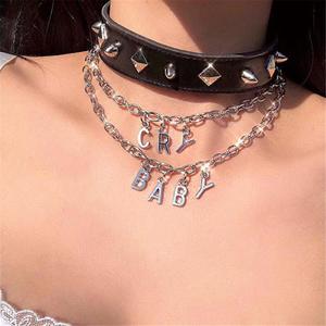 Jual Punk Cool Women Men CRY BABY Chain 