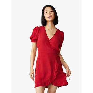 Petite Lily Wrap Mini Dress 