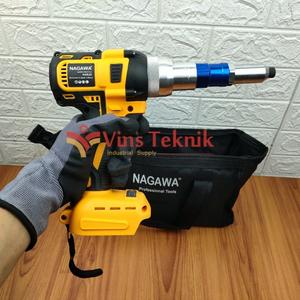 Jual Brushless Cordless Blind Riveting Gun mesin rivet baterai NAGAWA ...