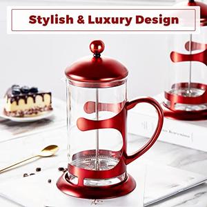 Jual DUJUST Red French Press Coffee 