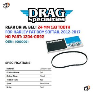 DRAG SPECIALTIES REAR DRIVE BELT 24 MM 