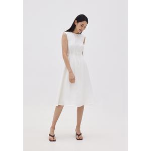 Colbie Pleated Button Dress 