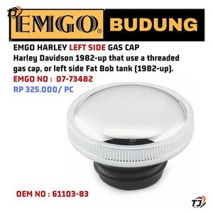 Emgo harley left side gas cap 07-73482 