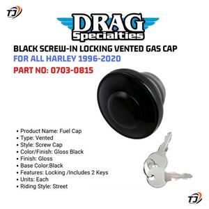 LOCKING VENTED GAS CAP FOR HARLEY 
