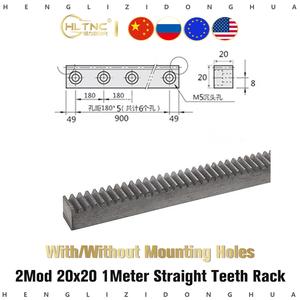 Gear Rack Modulus Jual 1Pc 2 Mod Modulus 2 M2 Spur Gear Rack Right Teeth 20*20 Kamjay ...
