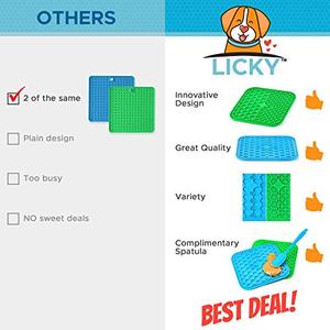 Jual LICKY - Dog Peanut Butter Lick pad - Dog Licking mat Slow Feeder ...