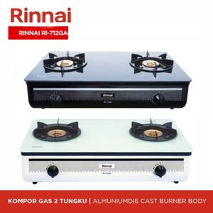 Jual Kompor Gas Kaca Rinnai Ri 712 Ga B Temper Glass 2 Tungku Besar 712ga Kab Bandung Gluasastore Tokopedia