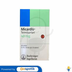 Gambar MICARDIS 40 MG BOX 20 TABLET dari Apotek Jihan Farma Kota Bekasi Tokopedia