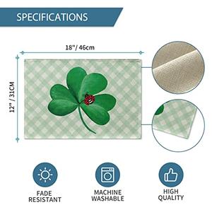 Artoid Mode St. Patrick’s Day Küchentücher – 4er-Set Mit Kleeblatt-Muster, Ultra-saugfähig & Weich