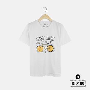 Gambar Madia Kaos Pria Dewasa Motif Casual SEPEDA Combed 24s - DLZ66 - Putih, S dari Madia Store Kota Bandung Tokopedia
