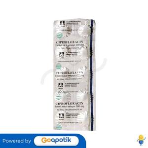 Gambar CIPROFLOXACIN PROMED 500 MG STRIP 10 KAPLET dari Apotek Setra Farma PWK Kab. Purwakarta Tokopedia