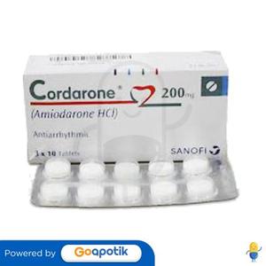 Gambar CORDARONE 200 MG BOX 30 TABLET dari Apotek Golden Star JKT Jakarta Barat Tokopedia