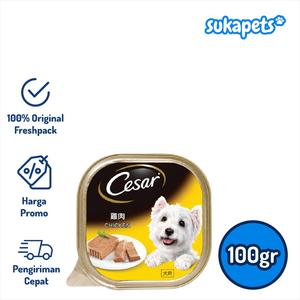 Gambar Cesar Chicken Wet Food Makanan Anjing Basah 100gr dari sukapets Jakarta Pusat Tokopedia