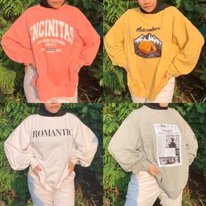 Jual CREWNECK SWEATER OVERSIZE THRIFT 