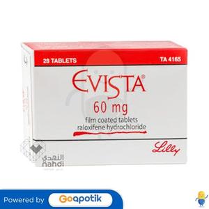 Gambar EVISTA 60 MG BOX 28 TABLET dari Apotek Sehat Abadi Kota Semarang Tokopedia