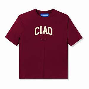 Gambar Kaos Tenue de Attire - Ciao Varsity Tees Burgundy dari TenuedeAttire Jakarta Utara Tokopedia