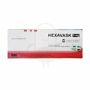 Gambar HEXAVASK 5 MG BOX 50 TABLET dari Apotek Sekata Kab. Tangerang Tokopedia