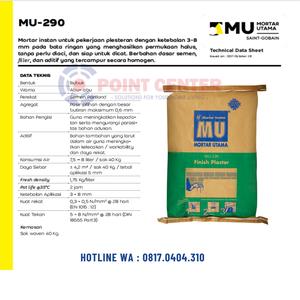 Jual TERMURAH MORTAR UTAMA MU-290 FINISH PLESTER 40KG - Kab. Semarang ...
