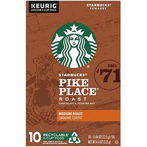 Starbucks Pike Place Roast K-Cup Pods 