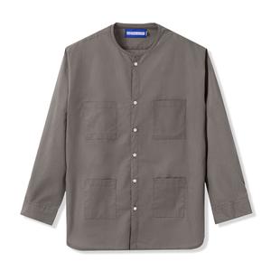 Gambar Kemeja Tenue de Attire - Everyday Collar-less Shirt Grey dari TenuedeAttire Jakarta Utara Tokopedia