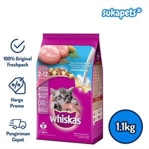 Gambar Whiskas Kitten Junior Ocean Fish Dry Food Makanan Kucing 1.1kg dari sukapets Jakarta Pusat Tokopedia