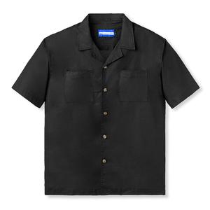 Gambar Kemeja Tenue de Attire - Royal Black Camp Collar Shirt dari TenuedeAttire Jakarta Utara Tokopedia