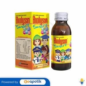 Gambar BIOLYSIN SMART SIRUP 60 ML dari Apotek BTJ Kab. Karawang Tokopedia