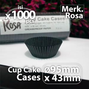 Jual Cake Cases 95 mm x 43 mm Warna Hitam - 1000 pcs Cup Kue Merk. ROSA ...