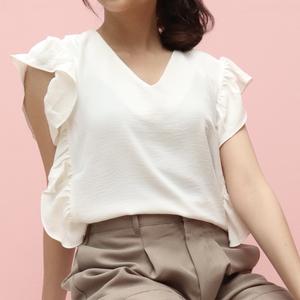 Jual MSMO Eileen Ruffle Sleeve Top 