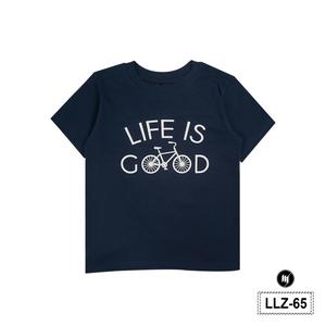 Gambar Madia Kaos Anak Motif LIFE IS GOOD Unisex Combed 24s - LLZ65 - Navy, 2T dari Madia Store Kota Bandung Tokopedia