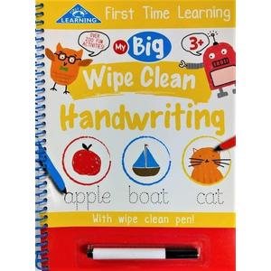 Jual FIRST TIME LEARNING SPIRAL WC: MY BIG WIPE CLEAN HANDWRITING (3 ...