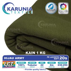 Jual PE Lacoste 20s | Hijau Army | Kain 