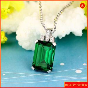 Jual [Ready Stock]92518K Gold Emerald 