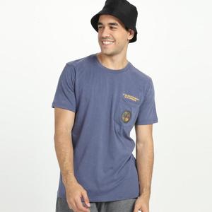 Gambar (100% ORIGINAL) RVCA Copperhead Pocket Ss Tee Washed Blue T-Shirt Kaos dari Travel Essentials Jakarta Pusat Tokopedia