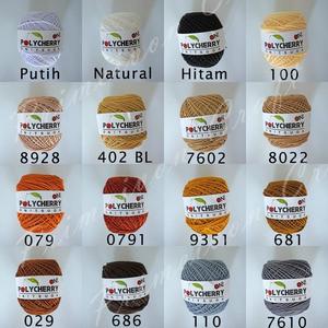 Gambar benang rajut polyester polycherry onitsuga - Hitam dari Primeivon Craft Jakarta Barat Tokopedia