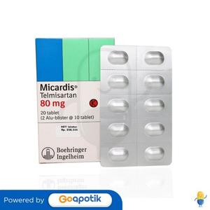 Gambar MICARDIS 80 MG BLISTER 10 TABLET dari Apotek Mandala Tangerang Kota Tangerang Tokopedia