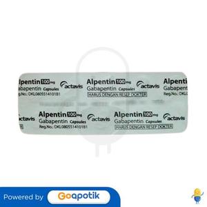 Gambar ALPENTIN 100 MG STRIP 10 TABLET dari Apotek Mitra Pugeran Kota Yogyakarta Tokopedia