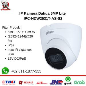 Gambar IP Kamera Dahua 5MP Lite IPC-HDW2531T-AS-S2 - Indoor dari Raja CCTV Murah Jakarta Utara Tokopedia