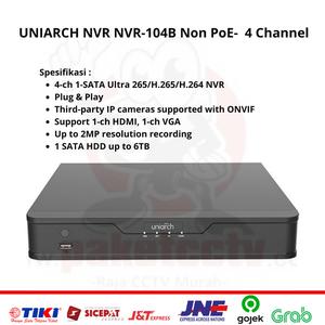 Gambar UNIARCH NVR NVR-104B Non PoE- 4 Channel dari Raja CCTV Murah Jakarta Utara Tokopedia