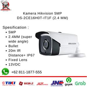 Gambar Kamera CCTV Hikvision 5MP DS-2CE16H0T-IT1F (2.4 MM) Outdoor dari Raja CCTV Murah Jakarta Utara Tokopedia