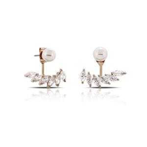 Jual Anting Mutiara Zirkon Rose Gold 