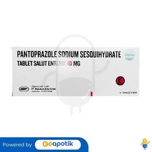Gambar PANTOPRAZOLE SODIUM SESQUIHYDRATE MAHAKAM 40 MG BOX 30 TABLET dari Apotek Jihan Farma Kota Bekasi Tokopedia