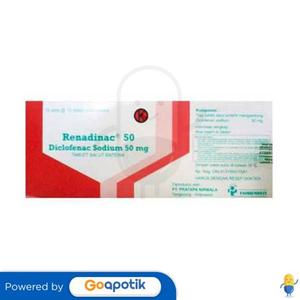 Gambar RENADINAC 50 MG BOX 100 TABLET dari Apotek Lucky Star Jakut Jakarta Utara Tokopedia