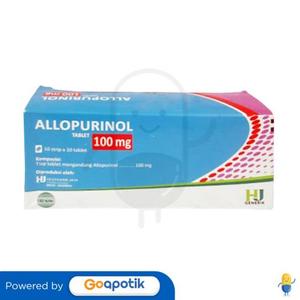 Gambar ALLOPURINOL HEXPHARM 100 MG BOX 100 TABLET dari Apotek Sehat Abadi Kota Semarang Tokopedia