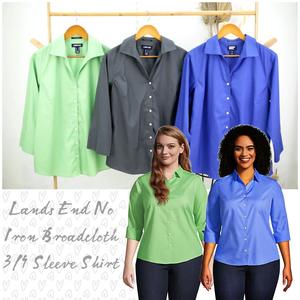 Jual RQ245 Lands end No Iron BroadCloth 