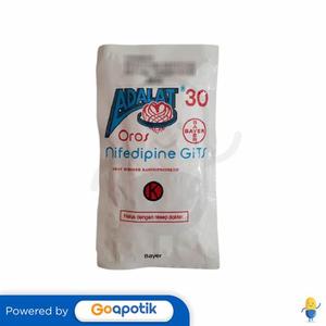 Gambar ADALAT OROS 30 MG BLISTER 10 TABLET dari Apotek Eira Jaya Bekasi Kota Bekasi Tokopedia