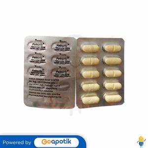 Gambar FEBURIC 80 MG STRIP 10 TABLET dari Apotek Golden Star JKT Jakarta Barat Tokopedia