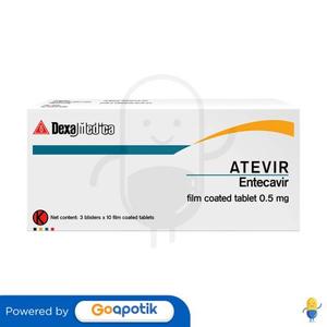Gambar ATEVIR 0.5 MG BOX 30 TABLET dari Apotek Sehat Abadi Kota Semarang Tokopedia